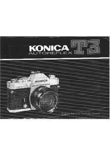 Konica AutoReflex T 3N manual. Camera Instructions.